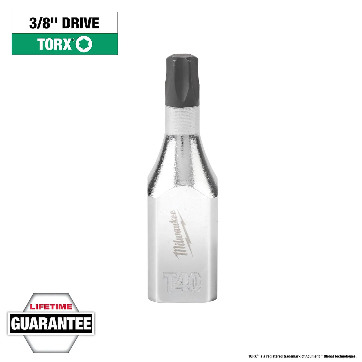 Milwaukee 3/8" Drive T40 TORX Bit Socket 45-34-1014 | 3/8 in Drive