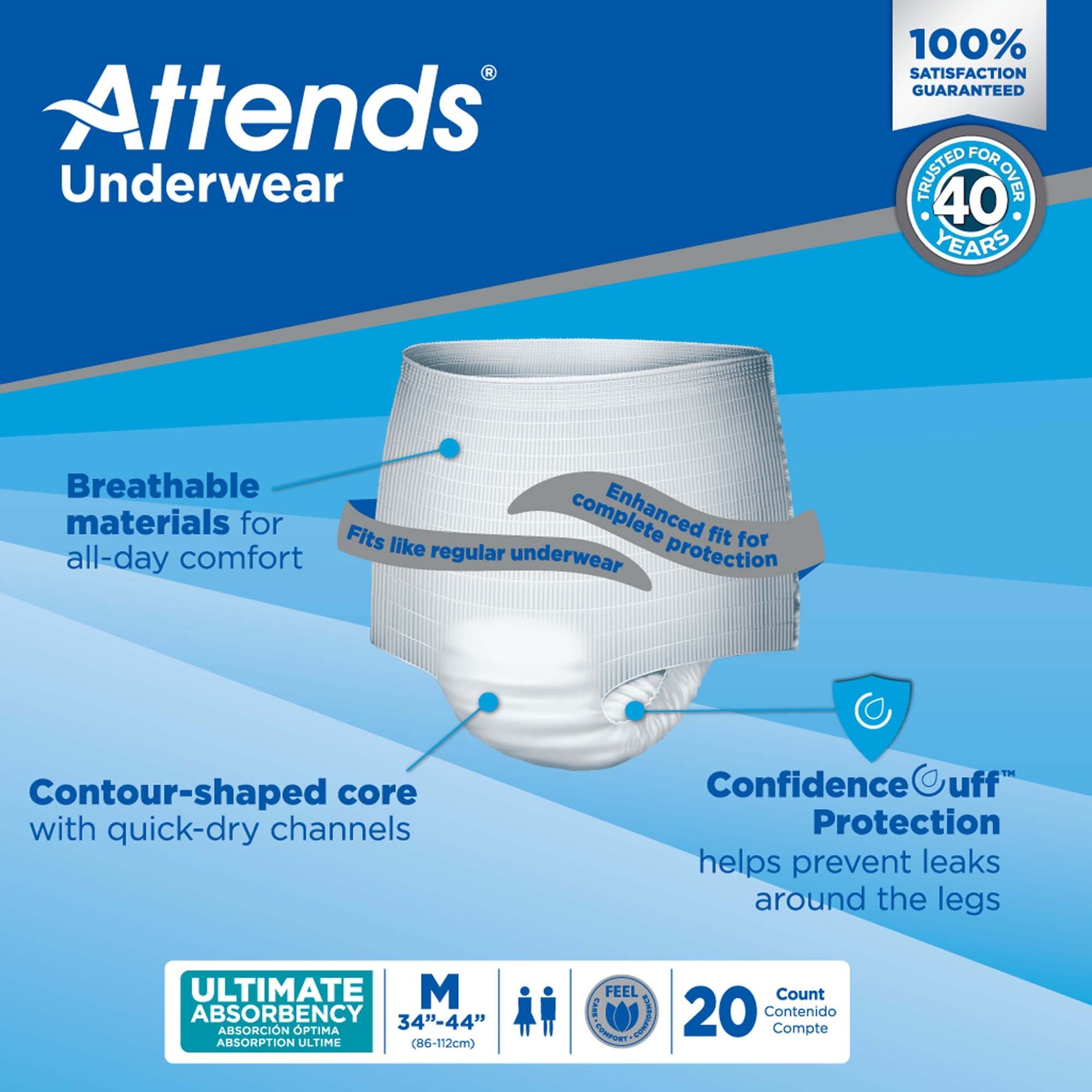 Attends® Advanced Underwear