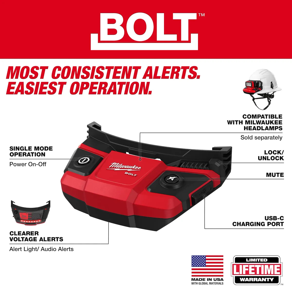 Milwaukee BOLT Personal Voltage Detector 48-73-2895