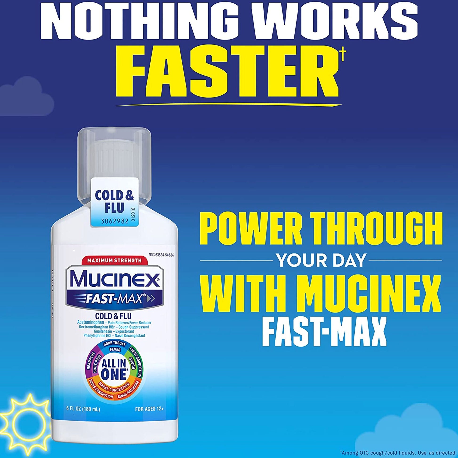 Mucinex® Fast-Max™ Cold & Flu Cold and Cough Relief