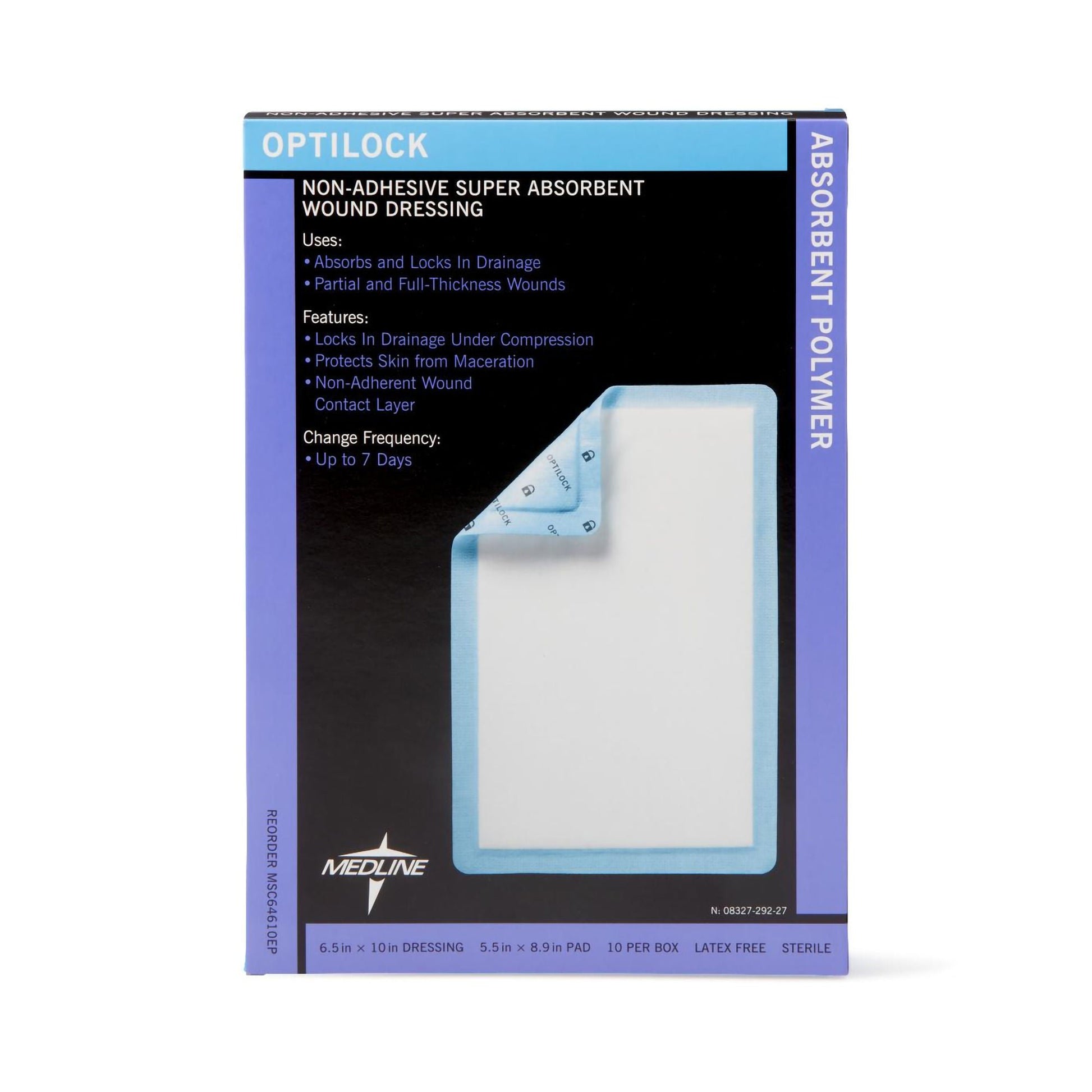 Optilock Nonadherent Dressing, 6½ x