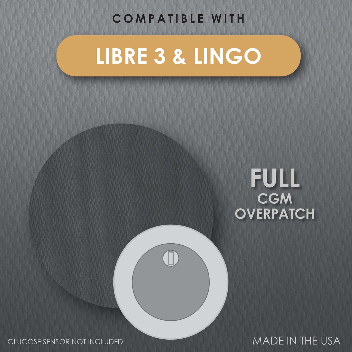 Cover Guard Sensor Overpatch Black For FreeStyle Libre 3