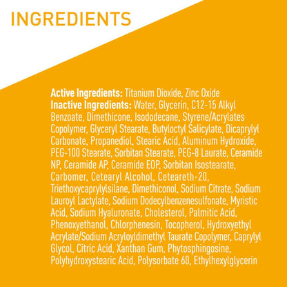 CeraVe® Hydrating Mineral Sunscreen Body SPF 50, Tube