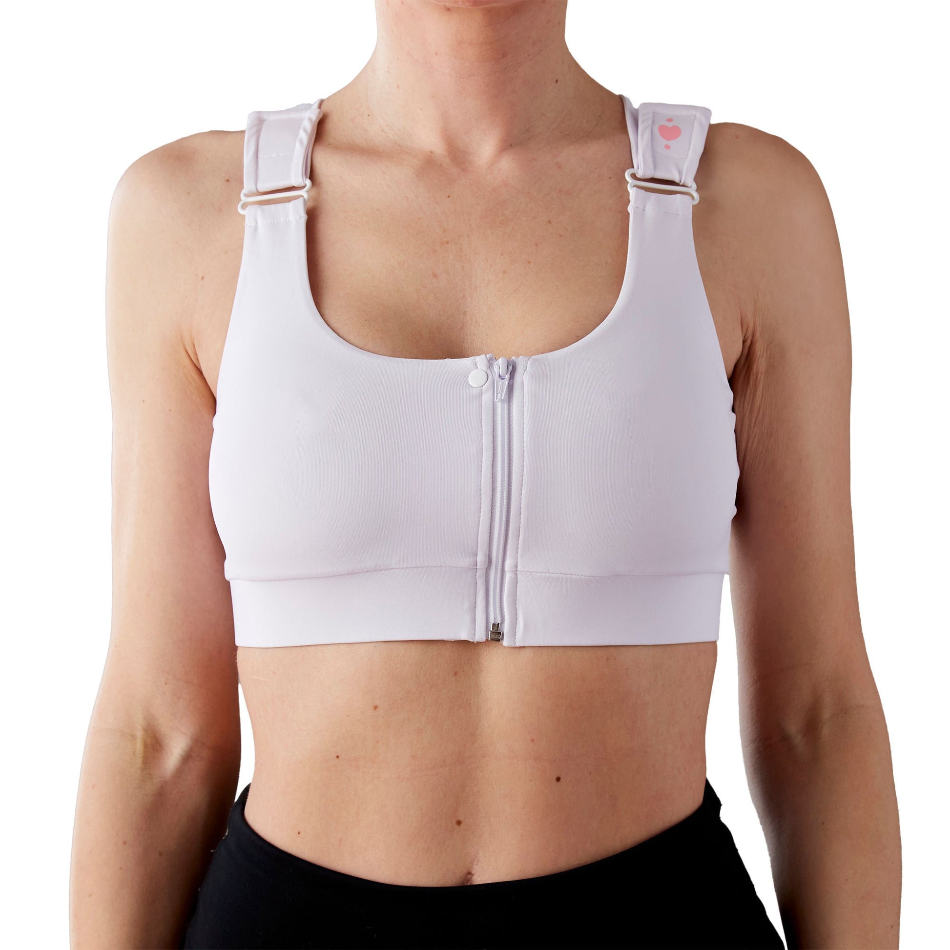 Shirl Post Surgical Bra, White, Queen Size