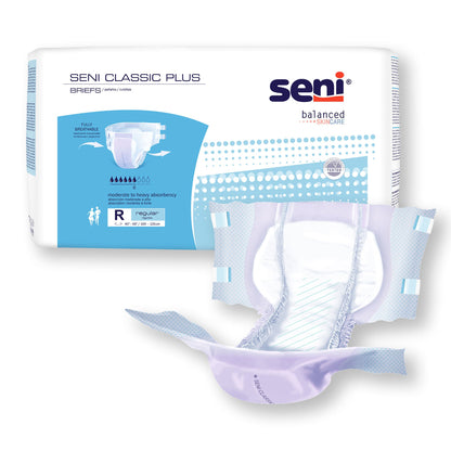 Seni® Classic Plus Moderate to Heavy Absorbency Incontinence Brief