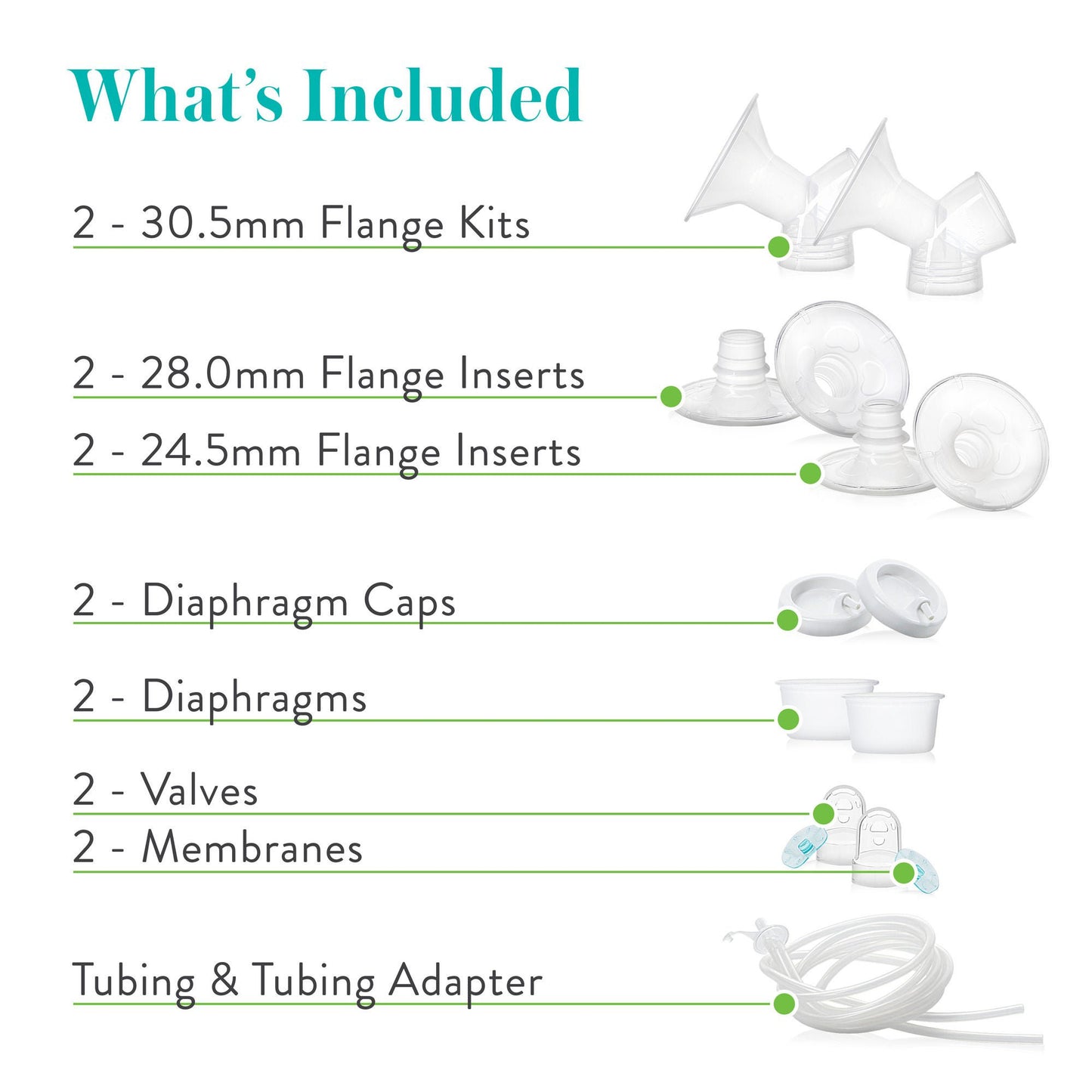 Evenflo® Advanced Breast Pump Replacement Parts Kit