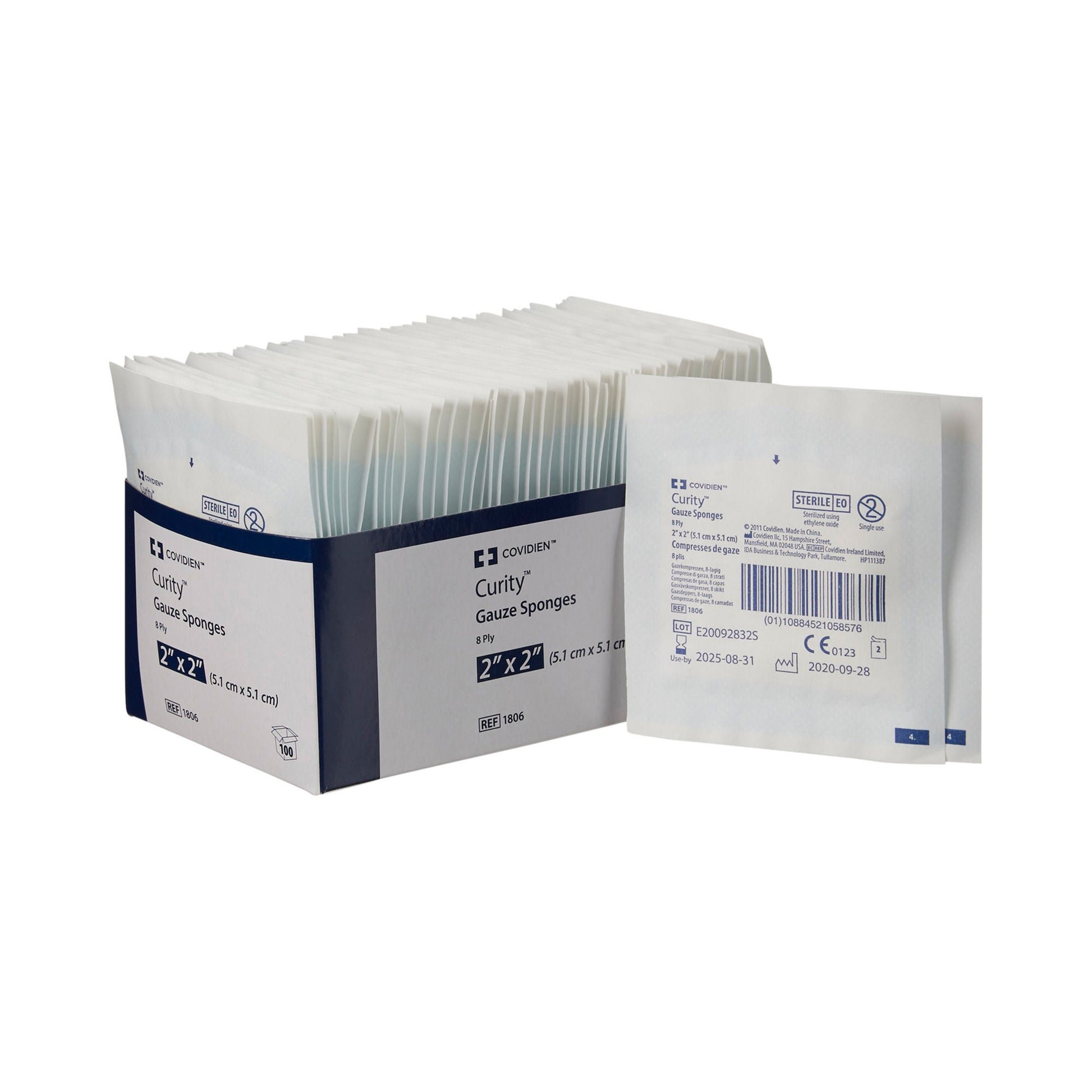 Curity™ Sterile USP Type VII Gauze Sponge, Eight-Ply