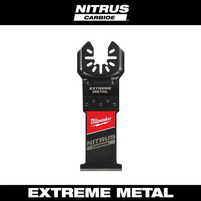 Milwaukee 1-3/8" NITRUS Carbide Extreme Metal Universal Fit Oscillating Multi-Tool Blade (1 PK) 49-25-1561 | 2 in Blade Length, Carbide