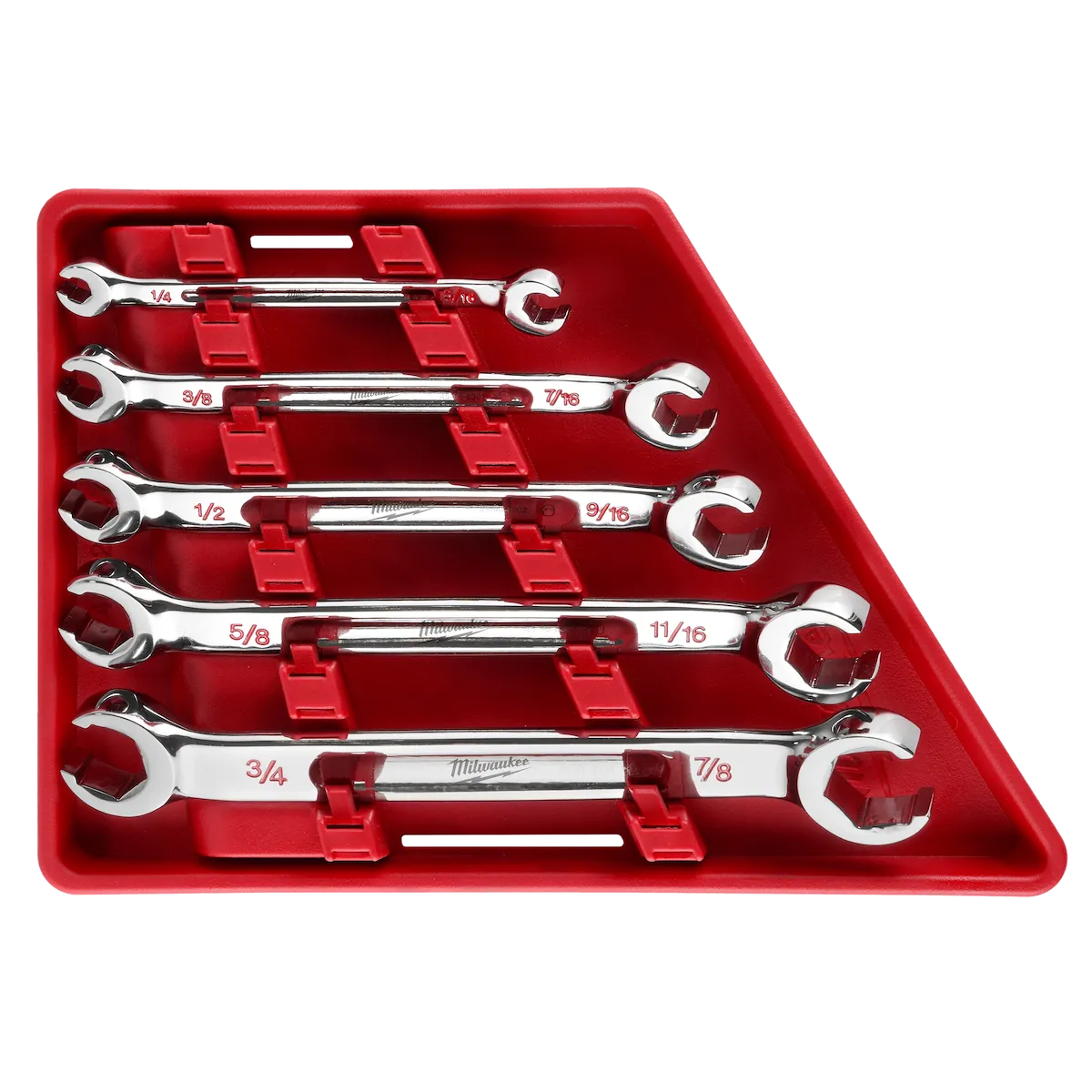 Milwaukee 5pc Double End Flare Nut Wrench Set - SAE 48-22-9470