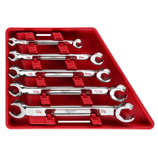 Milwaukee 5pc Double End Flare Nut Wrench Set - SAE 48-22-9470