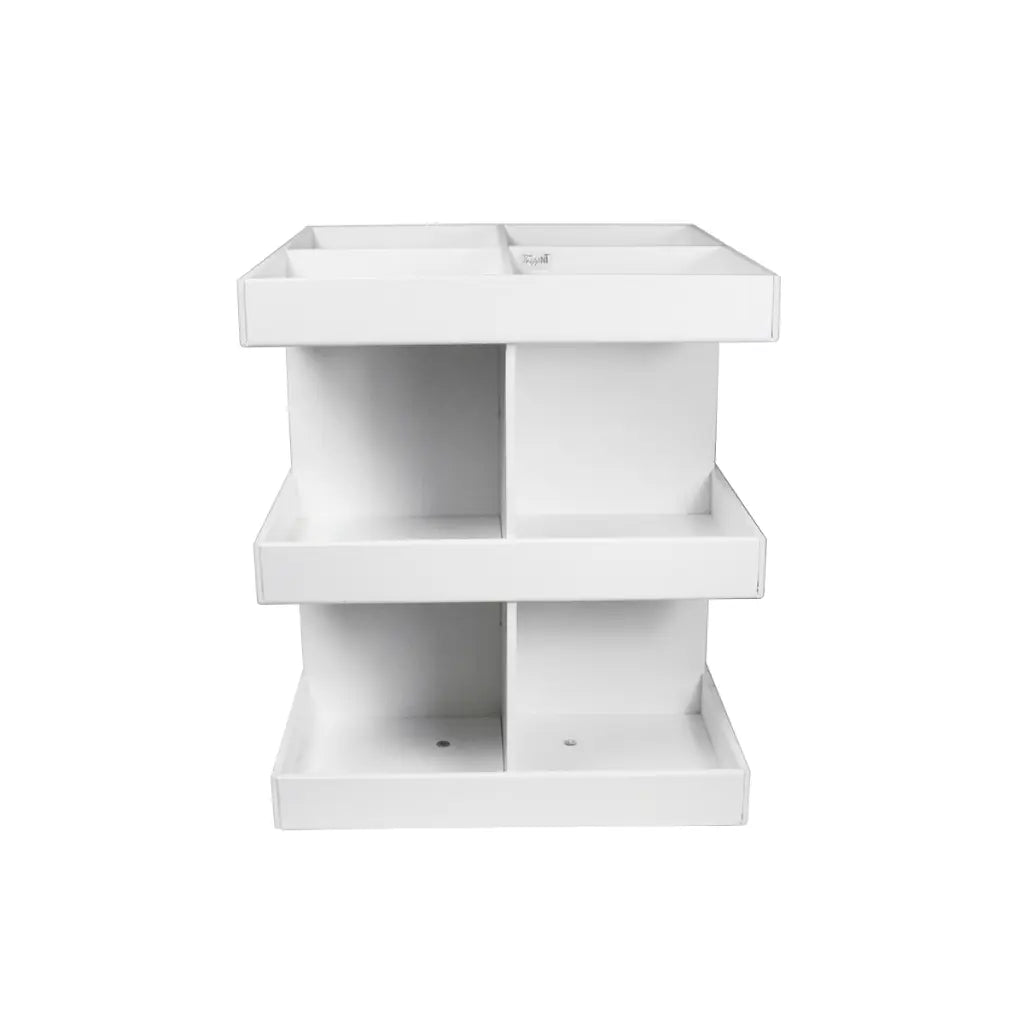 TrippNT 50015 Rotating Triple Shelf Organizer - Angle View