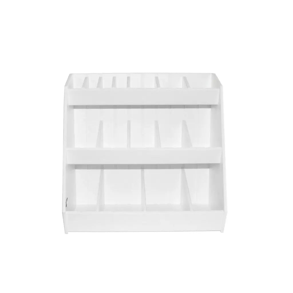 TrippNT 50018 Small Lab Storage Shelf 16 Bins - Angle View