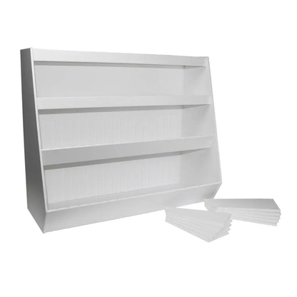 TrippNT 50028 Lab Storage Shelf Stocked with Laboratory Consumables