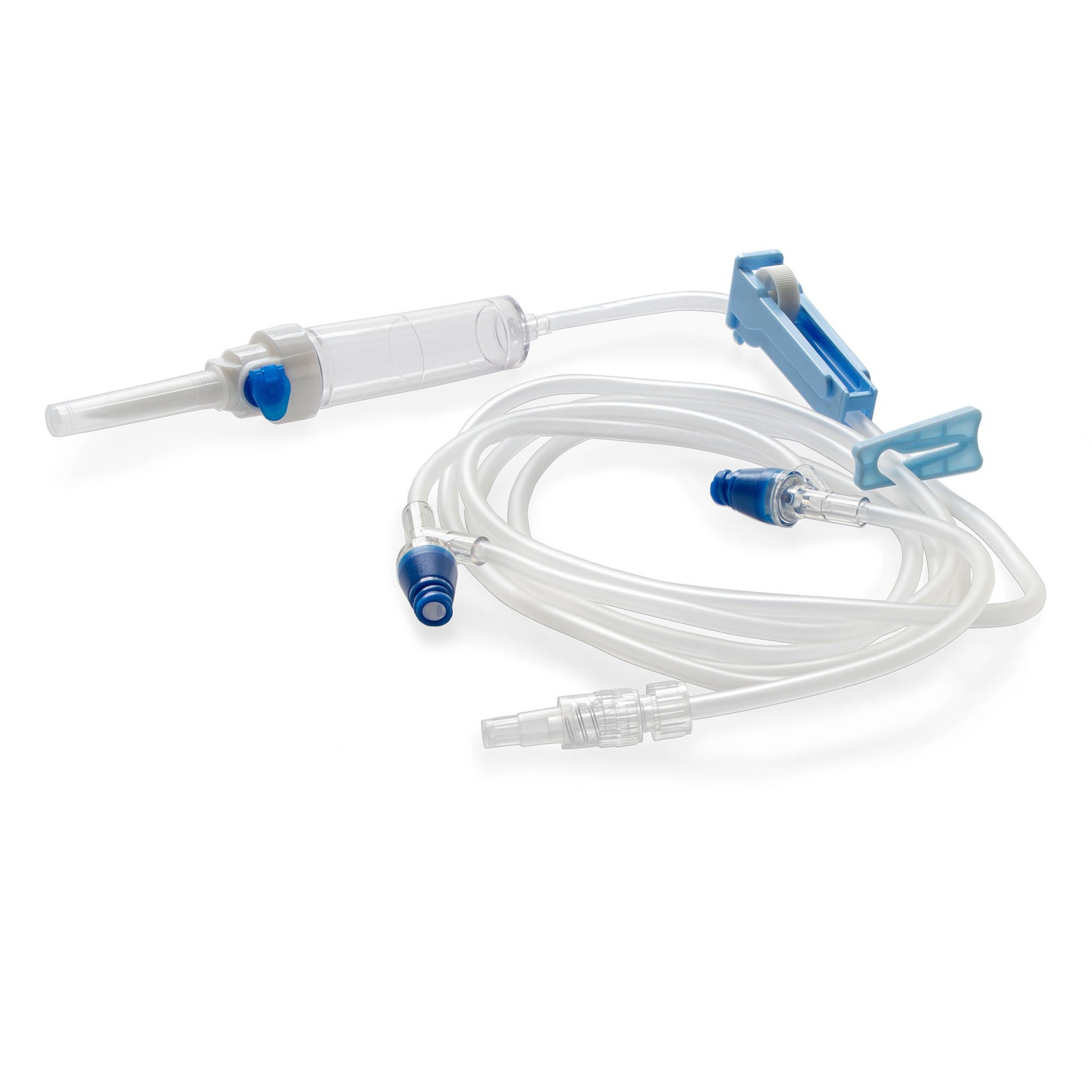 MedStream Primary IV Administration Set Gravity 2 Ports 20 Drops / mL Drip Rate Without Filter 80 Inch Tubing Solution Without Flow Regulator