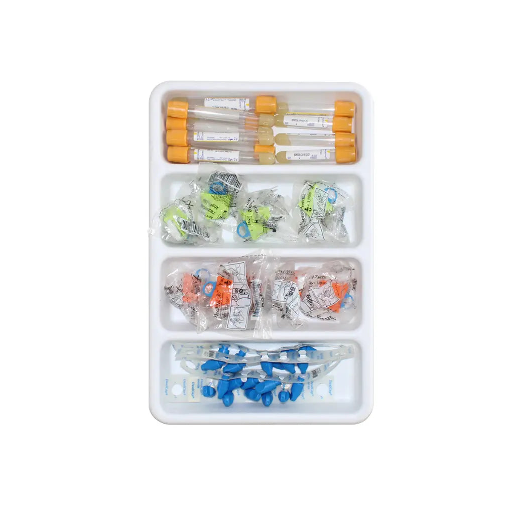 TrippNT 50040 Shallow 4-Slot Lab Tray Used as Countertop Organizer
