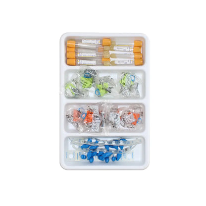 TrippNT 50040 Shallow 4-Slot Lab Tray Used as Countertop Organizer