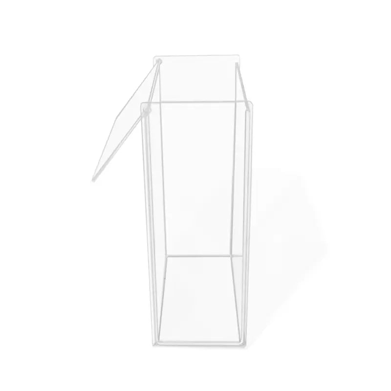 TrippNT 50043 Small Apparel Dispenser — side profile detail of clear acrylic compartment construction