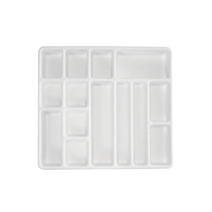 TrippNT 50063 14 Compartment Drawer Organizer - Angled View Showing Corner Radius