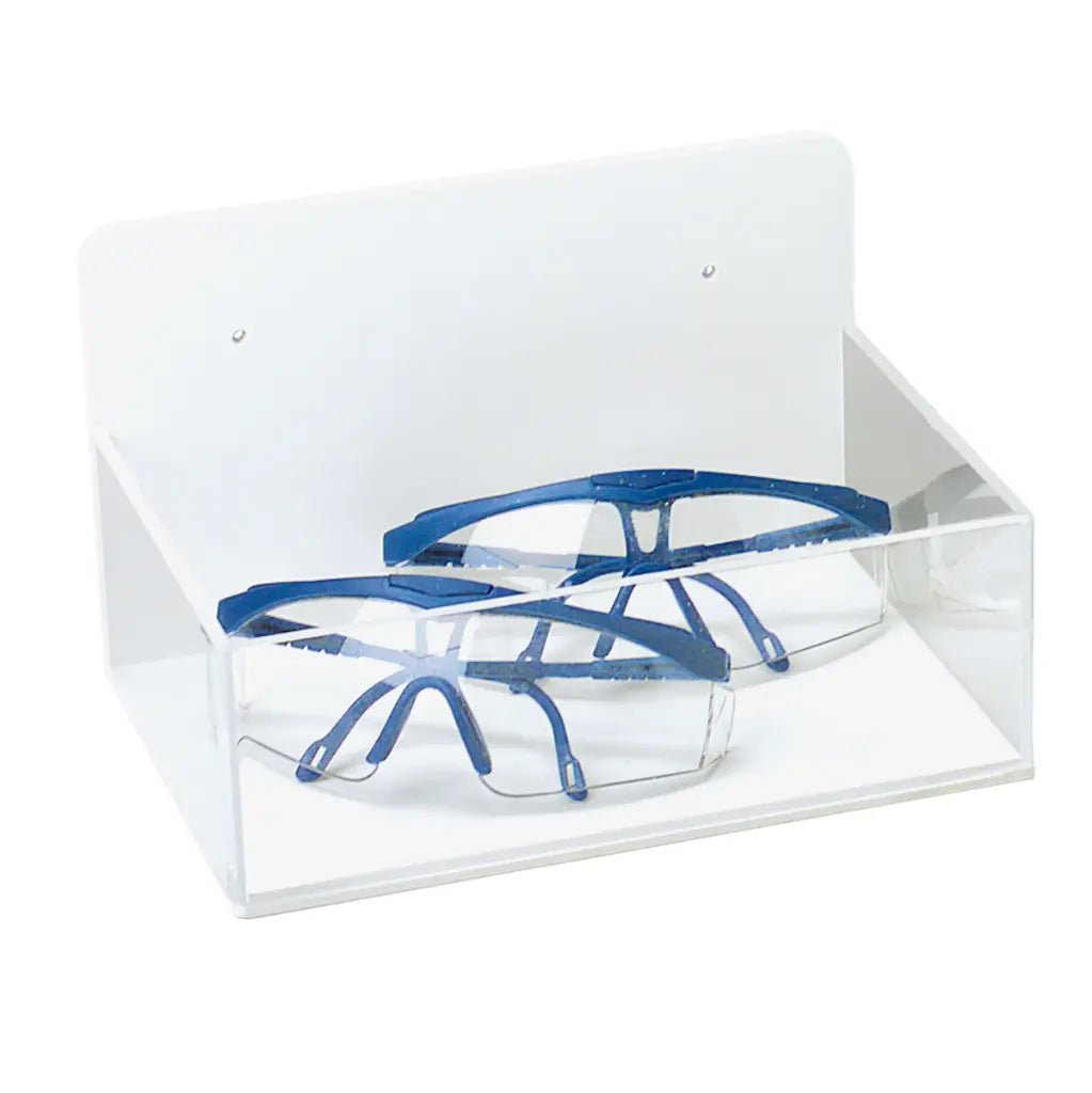 TrippNT 50081 Small Lab Box - Wall-Mounted Safety Glasses In-Use Shot