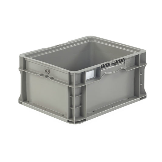 Container, StakPak, HDPE, Gray, 16" x 15" x 7.5"