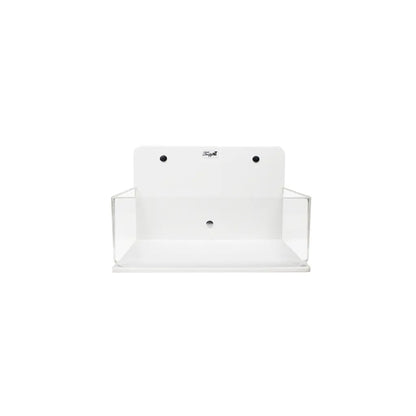 TrippNT 50116 — angled view showing 3-sided clear acrylic construction and white PVC base