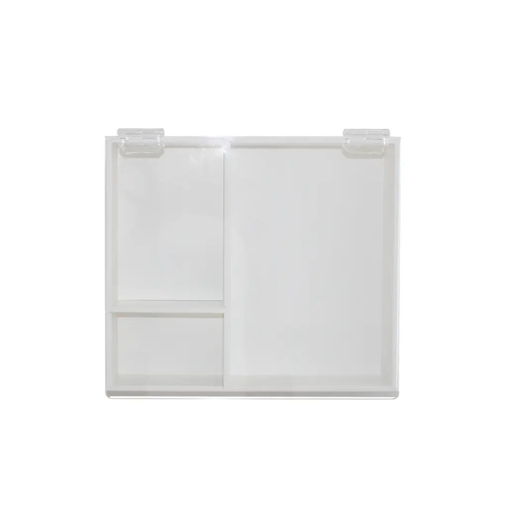 TrippNT 50145 — top-down view of 3 compartments loaded with pipette bulbs
