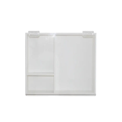 TrippNT 50145 — top-down view of 3 compartments loaded with pipette bulbs