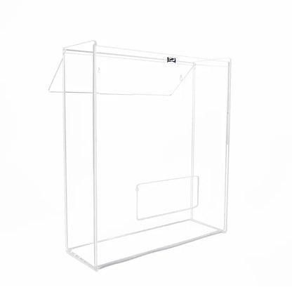 TrippNT 50151 Medium Apparel Dispenser - Hinged Lid Open for Top-Loading Detail
