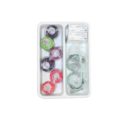 TrippNT 50159 2 Pocket Drawer Organizer - Lab Refrigerator Shelf In-Use Shot