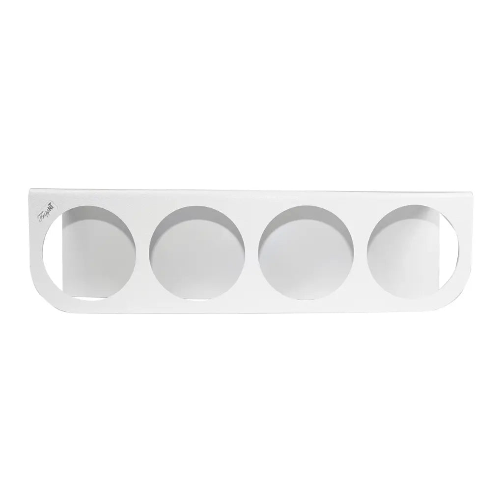 TrippNT 50189 — in-use view with 4 x 1000mL bottles restrained on lab bench
