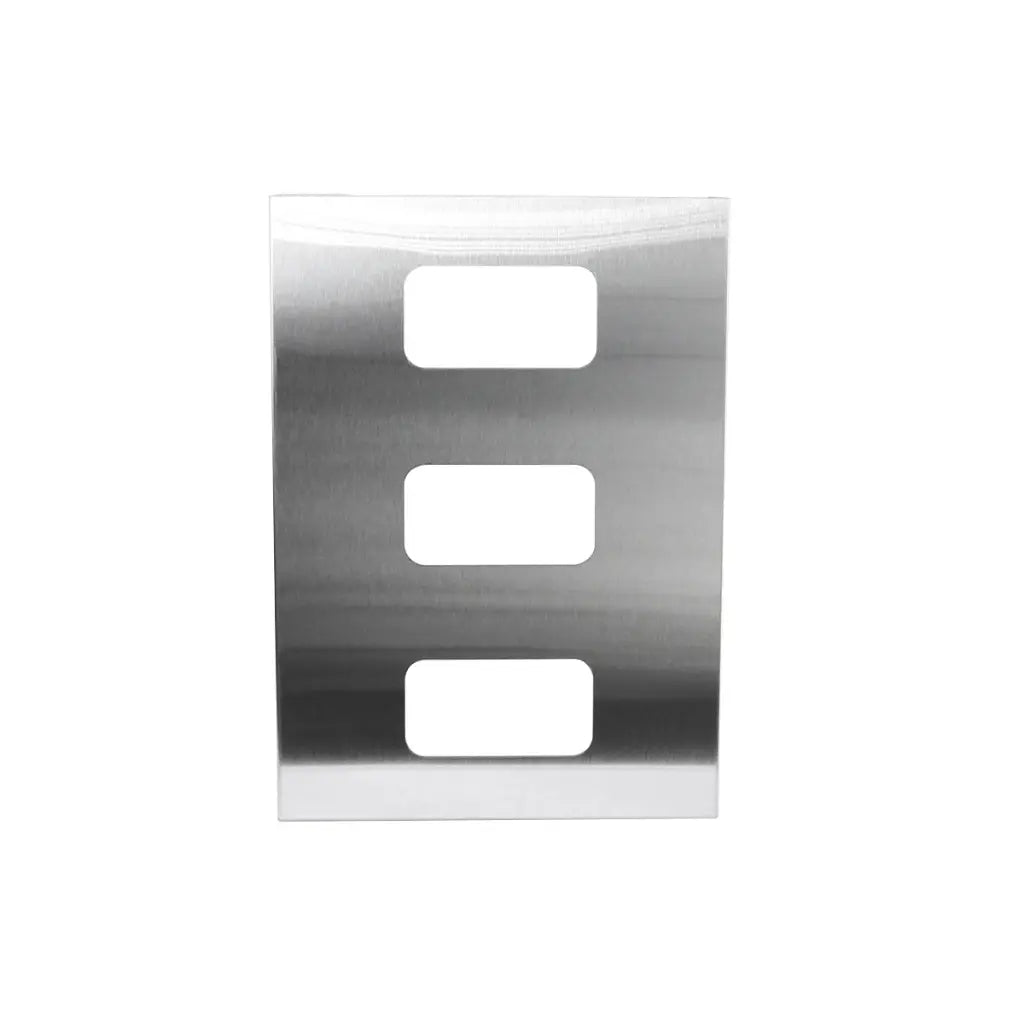 TrippNT 50276 — angled view showing 3 stainless steel dispensing bays and brushed finish surface