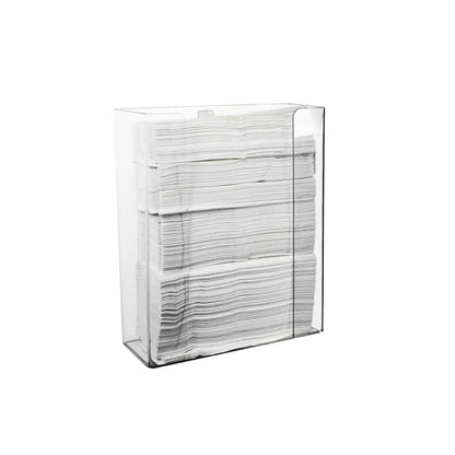 TrippNT 50309 — rear view showing keyhole wall-mount slots and clear PETG body construction