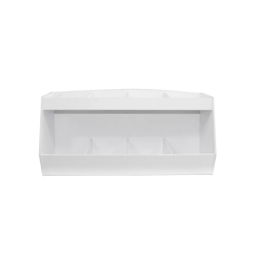 TrippNT 50339 Lab Storage Bin - Tiered Shelf Level Detail Showing Full Access