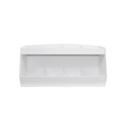 TrippNT 50339 Lab Storage Bin - Tiered Shelf Level Detail Showing Full Access