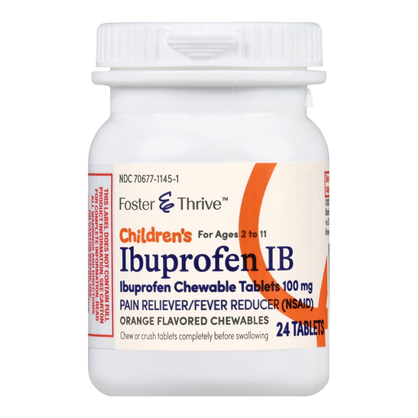Foster & Thrive™ Children's Ibuprofen IB Chewable Tablets 100 mg Orange