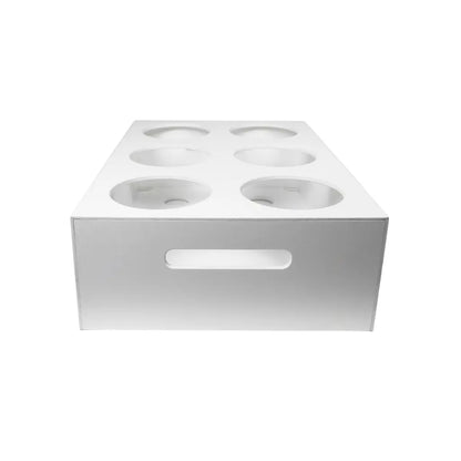 TrippNT 50354 — front detail of 6 rectangular bay openings sized for standard 1-liter dissolution vessels