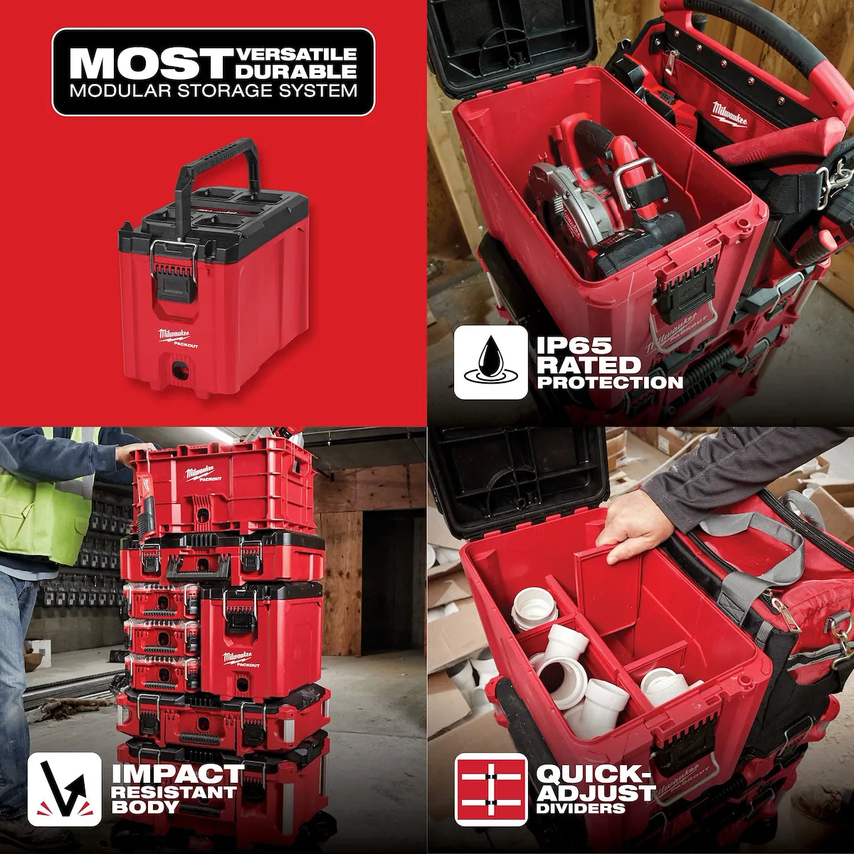 Milwaukee PACKOUT Compact Tool Box 48-22-8422 | 5-Piece
