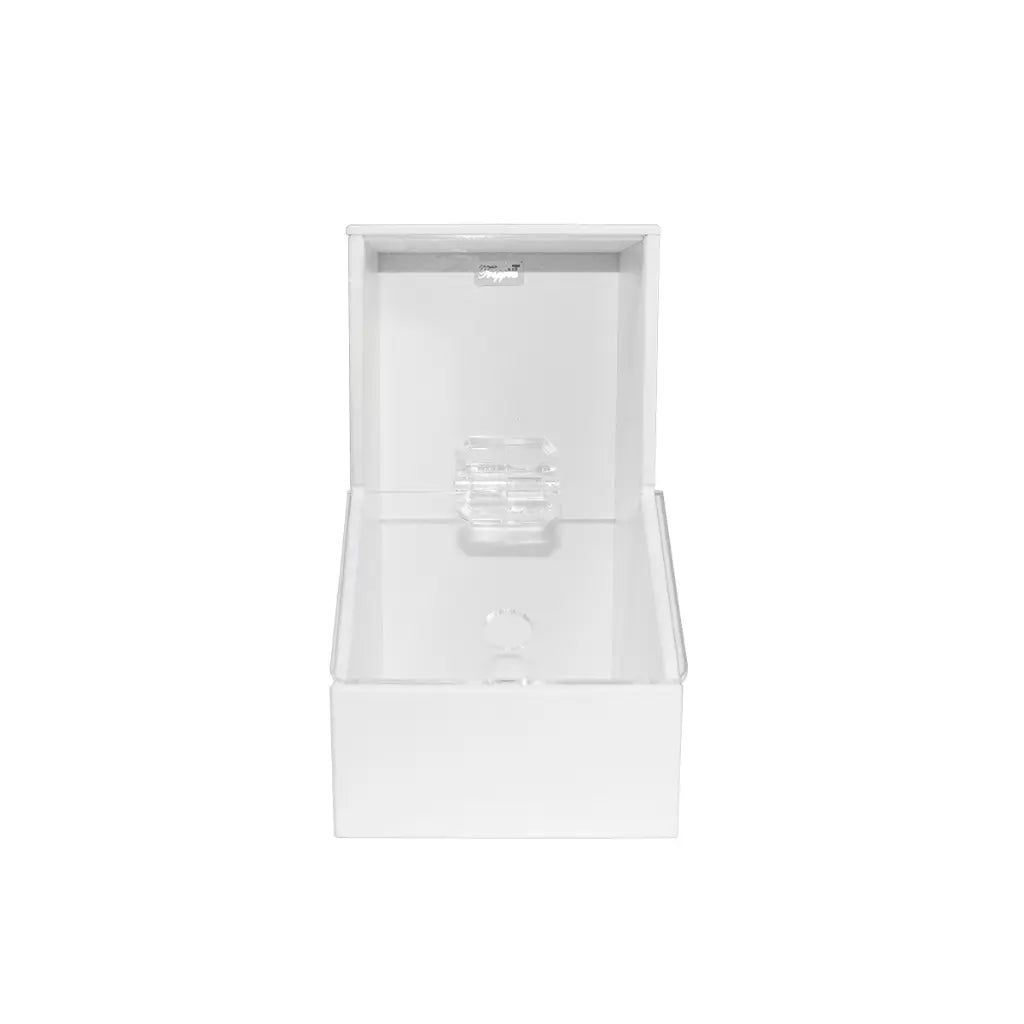 TrippNT 50408 Small Dispensing Bin - Hinged Lid Fold-Back Top-Loading Access