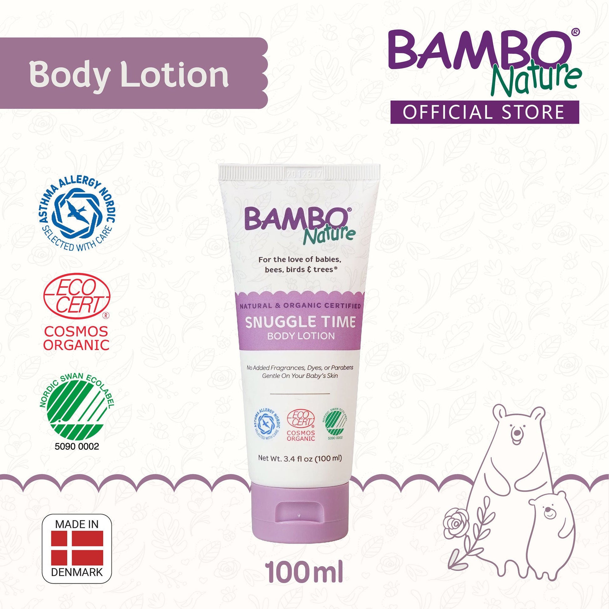 Bambo® Nature Snuggle Time Body Lotion, tube