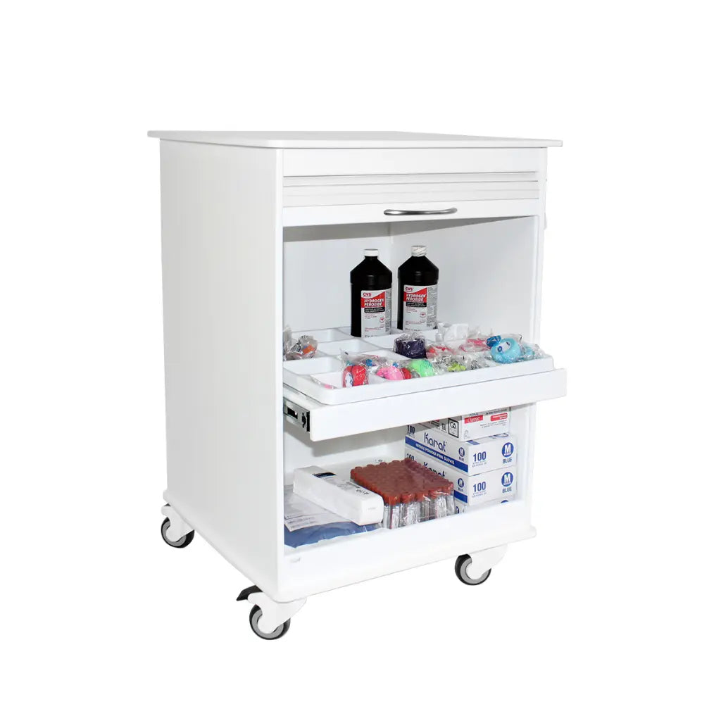 TrippNT 50591 Maui Island Cart - Flat Top Working Surface and Cart Profile