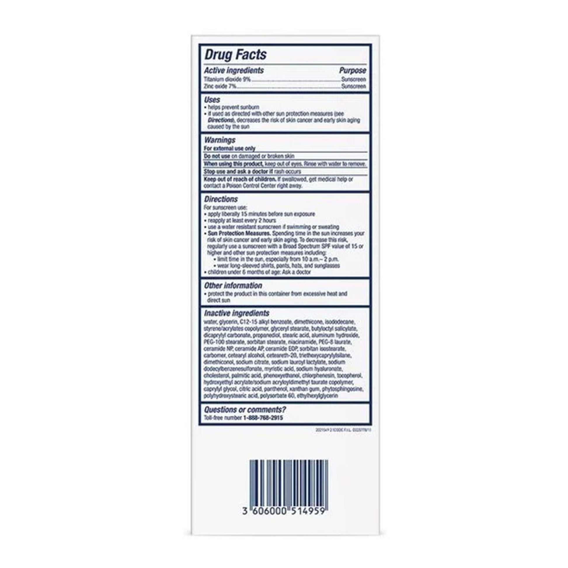 CeraVe® Hydrating Mineral Sunscreen Body SPF 50, Tube