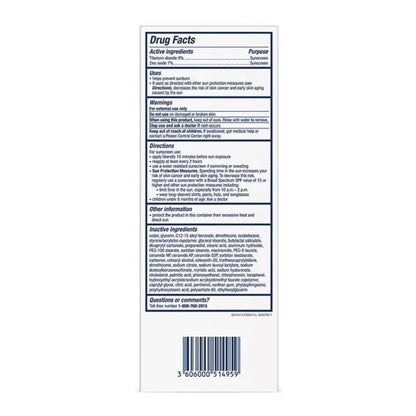 CeraVe® Hydrating Mineral Sunscreen Body SPF 50, Tube