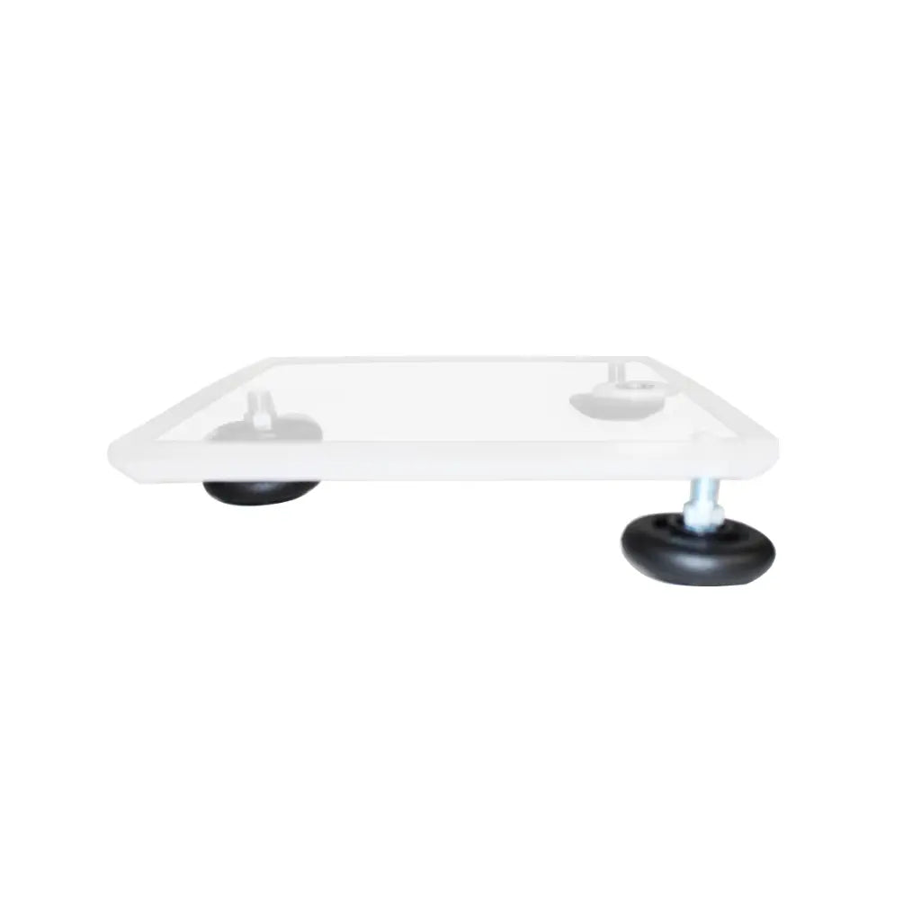 TrippNT 50600 — close-up of built-in circular bubble level at platform center
