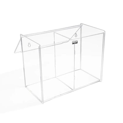 TrippNT 50778 Double Face Mask Holder Lid Open Two Compartments Loaded with Masks