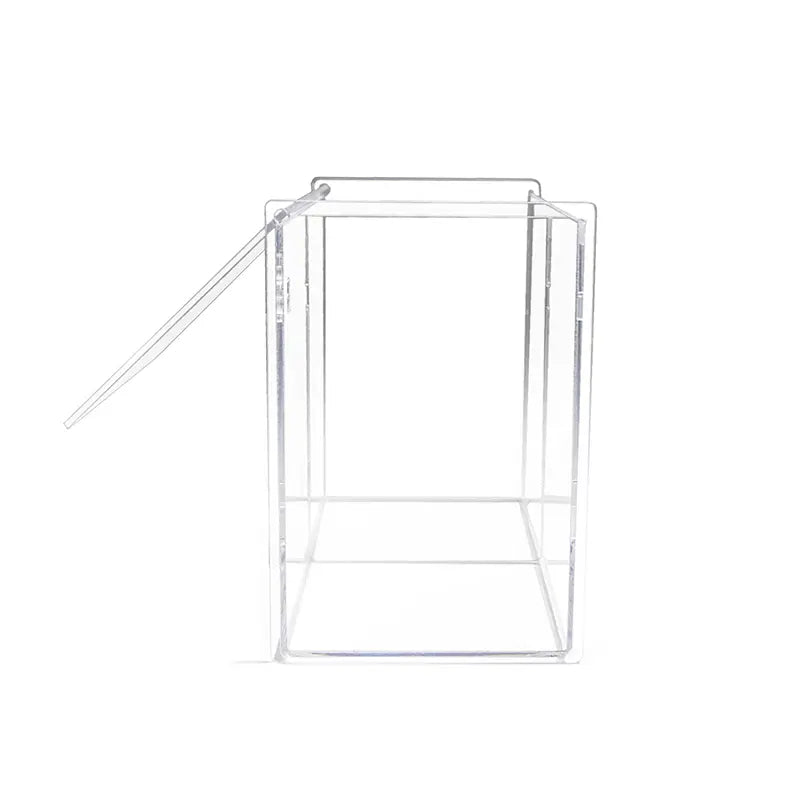 TrippNT 50778 Clear Acrylic Face Mask Holder Wall Mounted Keyhole Detail