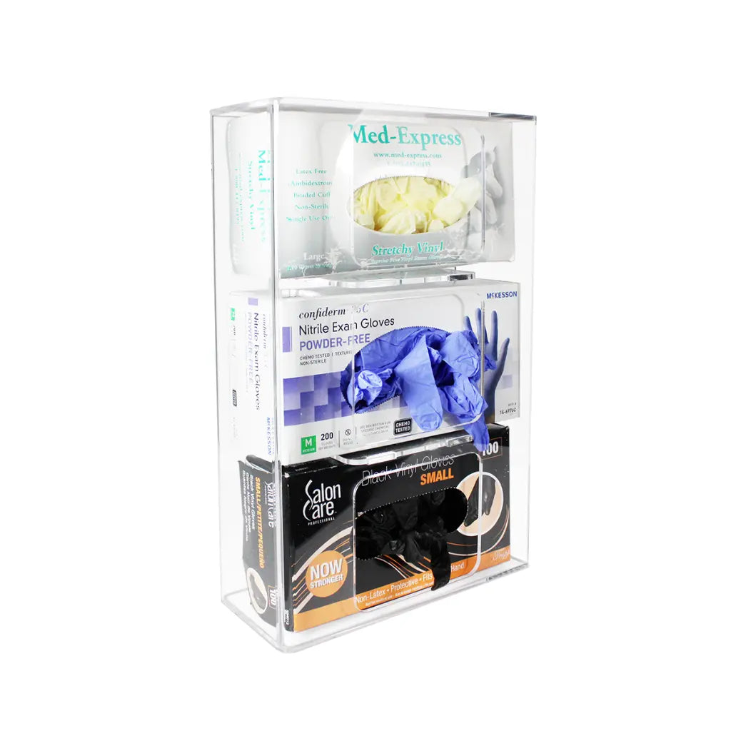 TrippNT 50826 Triple Glove Box Holder - Three-Box Capacity Demonstration