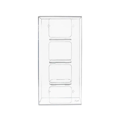 TrippNT 50850 — angled view showing all 4 bays loaded with XS/S/M/L glove boxes visible through clear acrylic