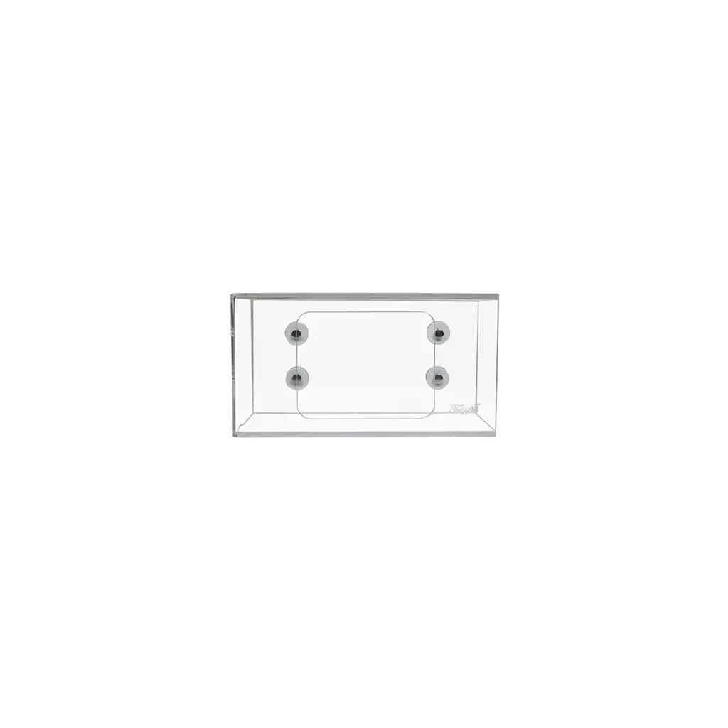 TrippNT 50950 — angled view showing clear acrylic single bay with open left side and magnet backing plate