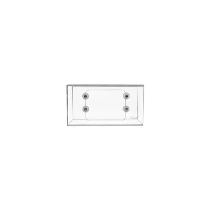 TrippNT 50950 — angled view showing clear acrylic single bay with open left side and magnet backing plate