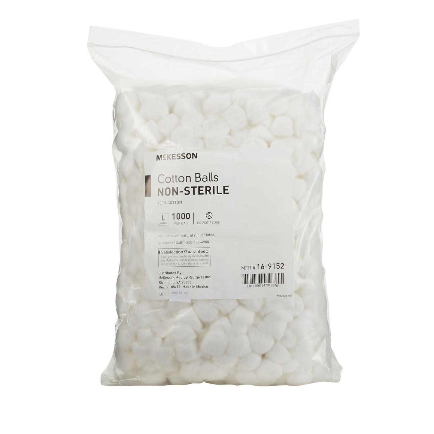 McKesson Nonsterile Cotton Balls, Large